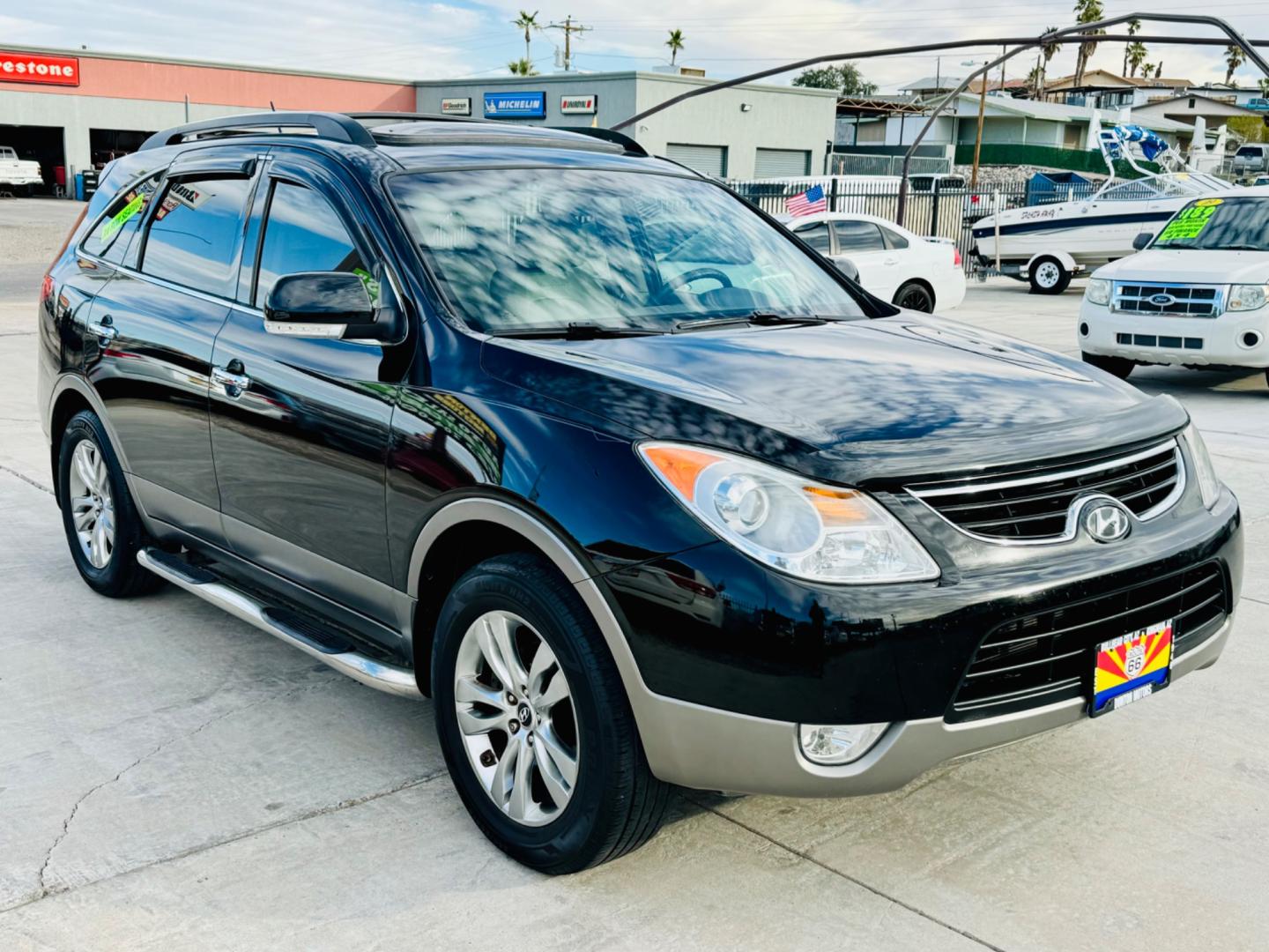 2012 Black /tan Hyundai Veracruz (KM8NU4CC0CU) , located at 2190 Hwy 95, Bullhead City, AZ, 86442, (928) 704-0060, 0.000000, 0.000000 - 2012 Hyundai Veracruz Limited edition. 3rd row seating 3.8 V6. leather, automatic. loaded. Free warranty. bluetooth. dual exhaust. Financing available. - Photo#0